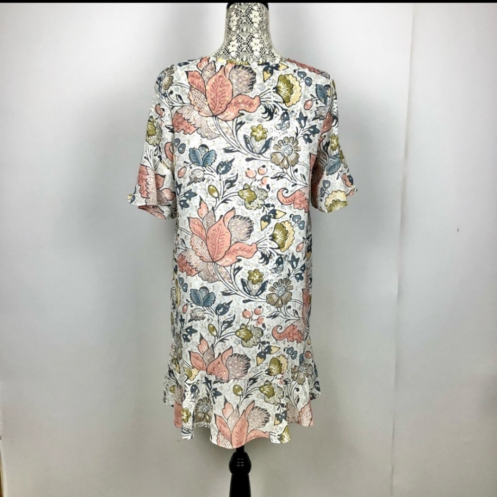 Loft shimmer dress flounce hem - Picture 5 of 15